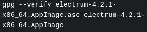 How to verify Electrum signature 2